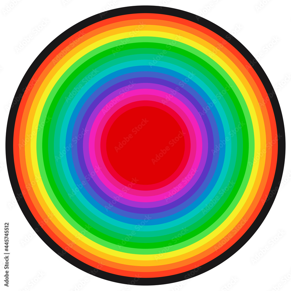 Poster rainbow circles. vector multicolor circles.