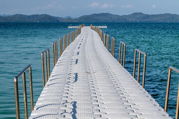 plastic modular floating pontoon, floating walkway 