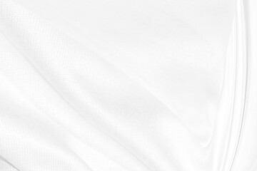 beautiful Clean fashion woven soft fabric abstract smooth curve shape decorative textile white background