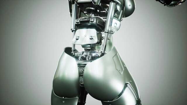 Sexy robot android woman cyborg