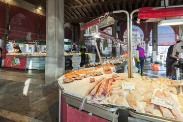 Venezia. Mercato coperto del pesce di Rialto