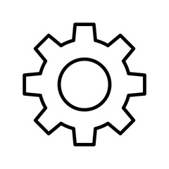 Cog Linear Vector Icon Design