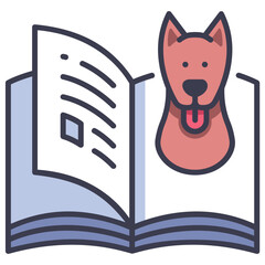 dog book icon