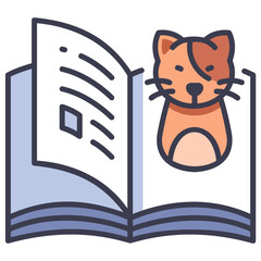 cat book icon