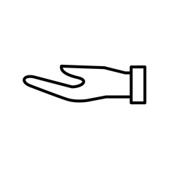 Hand Linear Vector Icon Design