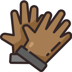 gloves line icon