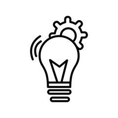 Idea Linear Vector Icon Design