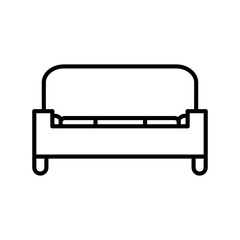 Sofa Linear Vector Icon Design
