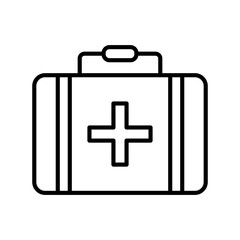 Briefcase Linear Vector Icon Design