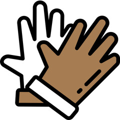 gloves one color icon