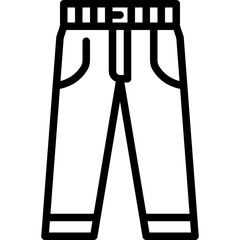 trousers line icon