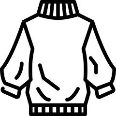turtleneck line icon