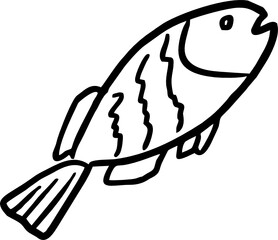 hand draw fish