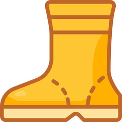 rain boots Two Tone icon