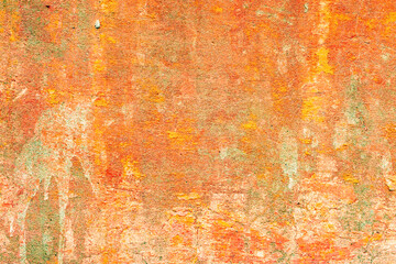 Texture of a concrete wall with cracks and scratches which can be used as a background