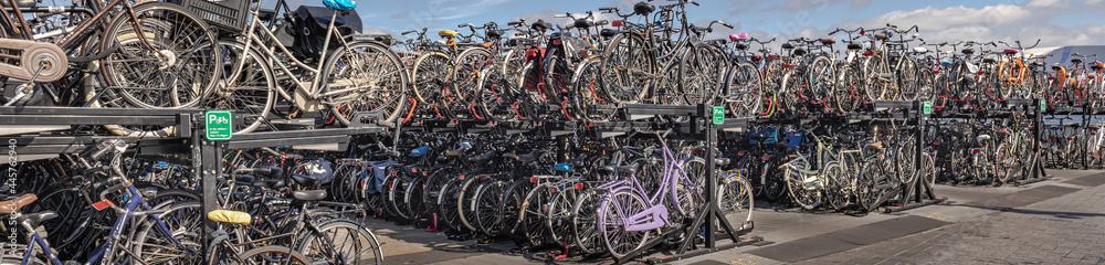 Poster bikes of amsterdam