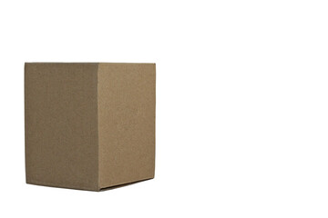 cardboard box isolated on white