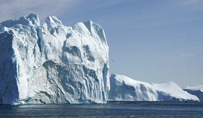 iceberg in the sea, Ilulissat Icefjord, Illulissat, Greenland
