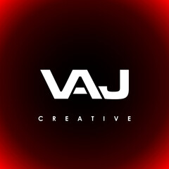 VAJ Letter Initial Logo Design Template Vector Illustration