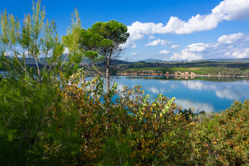 Fototapeta na wymiar Landscape with lake
