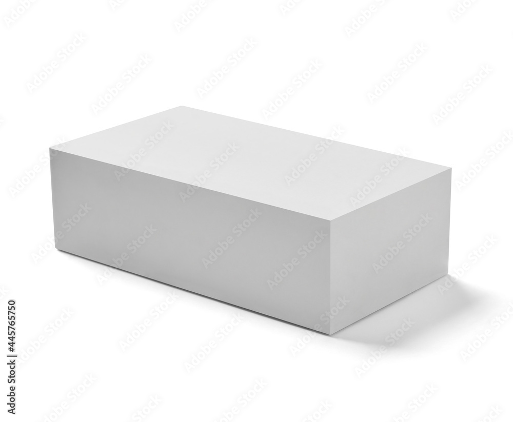 Canvas Prints white box package mock up template product background design container cardboard blank paper pack