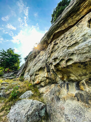 rock in the mountains