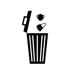Dispose Face Mask illustration on white