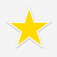 Obraz premium Star icon. Star shape. Symbol of award, decoration, quality