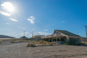 Fototapeta na wymiar Abandoned Ruins In Mojave Desert on Public Land California