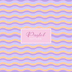 Pastel colored pattern with decoration