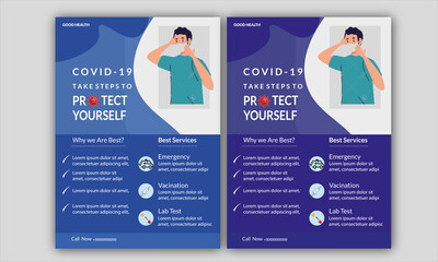 Preventing Covid-19 Flyer Set