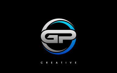 GP Letter Initial Logo Design Template Vector Illustration