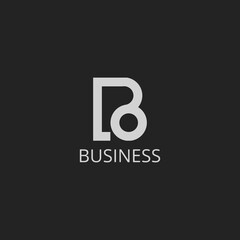 Modern unique creative B logo design, Minimal B initial based vector icon.