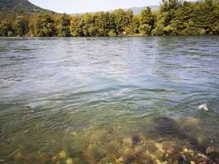 beautiful sunny day in Bajina Basta, Serbia