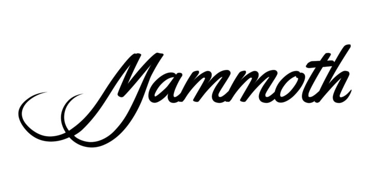 Mammoth logotipo minimalista y elegante
