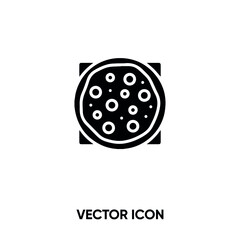 Pizza vector icon. Modern, simple flat vector illustration for website or mobile app.Italian food symbol, logo illustration. Pixel perfect vector graphics	