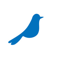 Bird icon. Sparrow icon. Sparrow bird vector illustration.