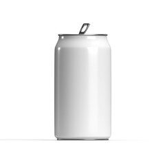 can mockup isolated on white, 3d rendering