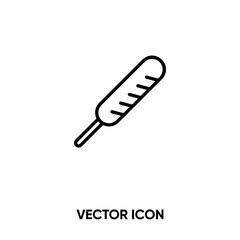 Sausage vector icon. Modern, simple flat vector illustration for website or mobile app.Grill sausage symbol, logo illustration. Pixel perfect vector graphics	