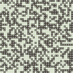 Fototapeta premium Abstract Geometric Pattern generative computational art illustration