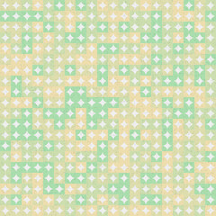 Fototapeta premium Abstract Geometric Pattern generative computational art illustration