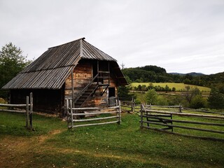 the village of Sirogojno in serbia