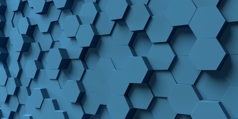 Abstract hexagon geometry background