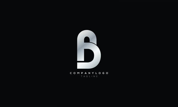 FBD Abstract initial monogram letter alphabet logo design