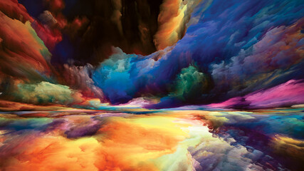 Obraz na płótnie Canvas Illusion of Land and Sky