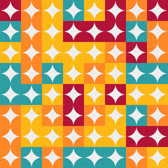 Abstract Geometric Pattern generative computational art illustration