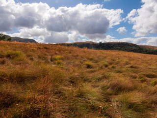 clouds over the mountains