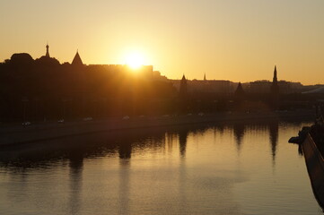 Fototapeta premium Moscow: dawn over the Kremlin 