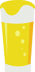 Beer Glass Illustration. Drink design to celebrate special events.