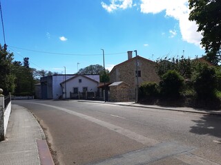 Fototapeta na wymiar Casa de piedra, típica de Galicia, en Teixeiro